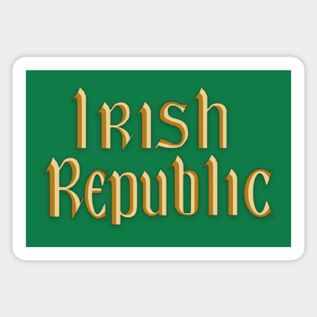 Irish Republic 1916 Rebel Flag Sticker by SeattleDesignCompany